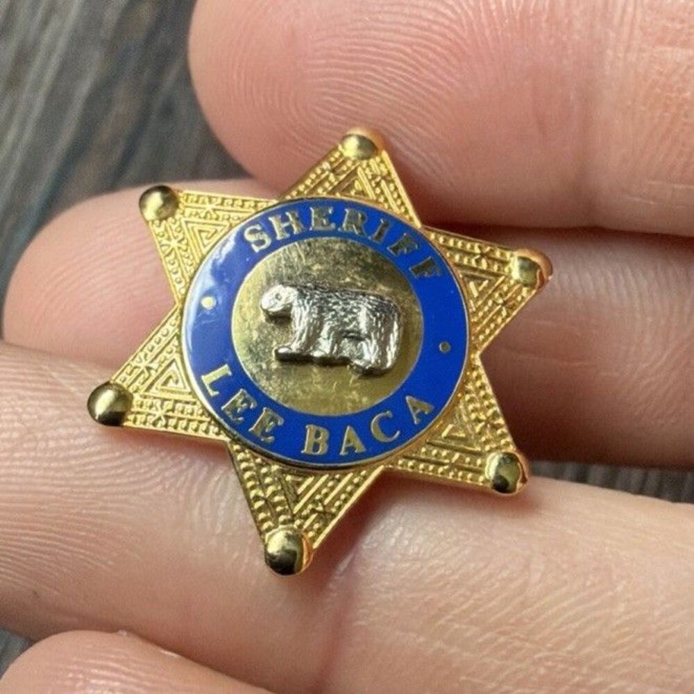 Vintage US California Former Sheriff Lee Baca Lapel Pin